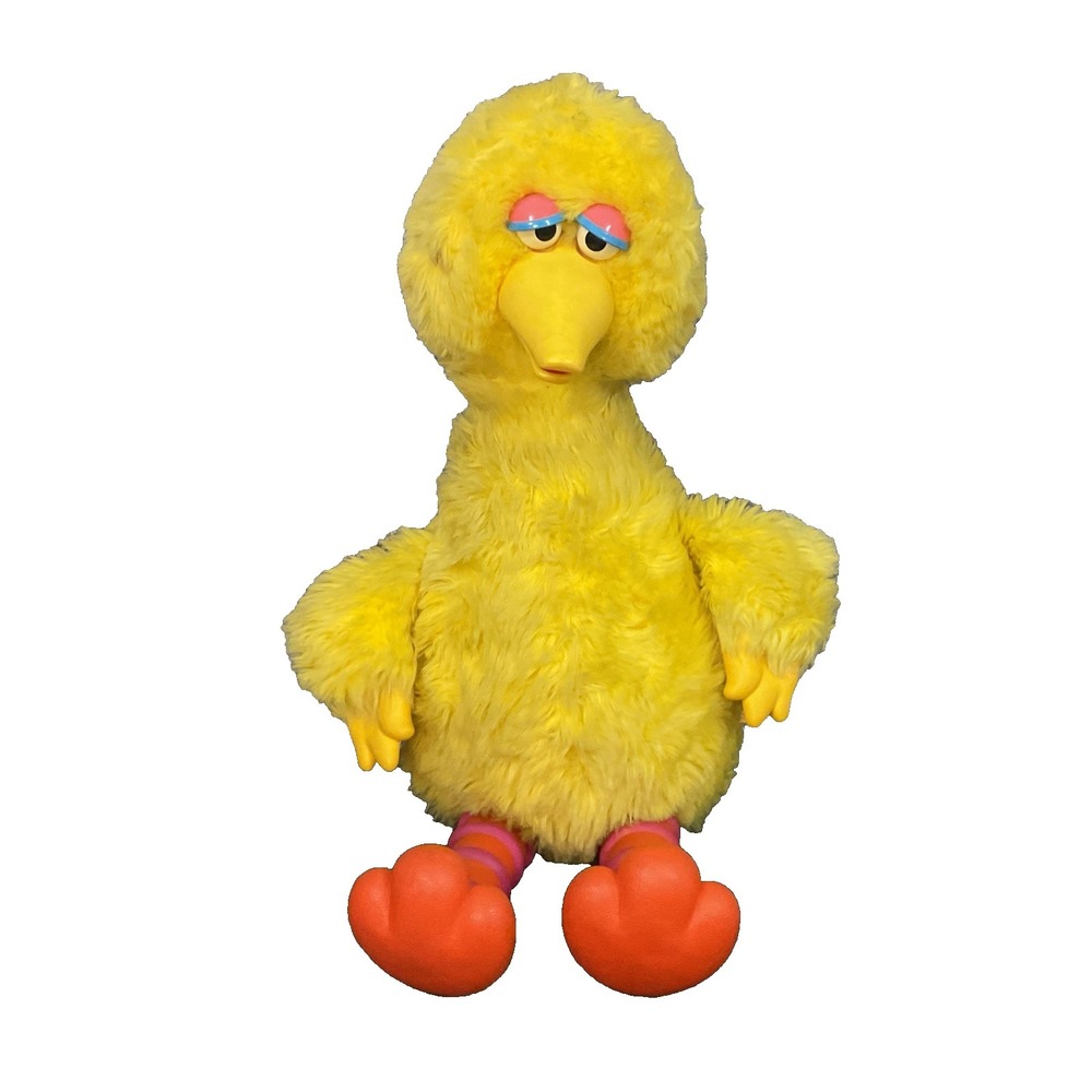 Vintage‎ 1985 Big Bird Tape Player Plush Sesame Street Ideal Untested